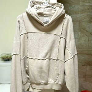 Aerie women’s size M, hooded patchwork sweatshirt. New